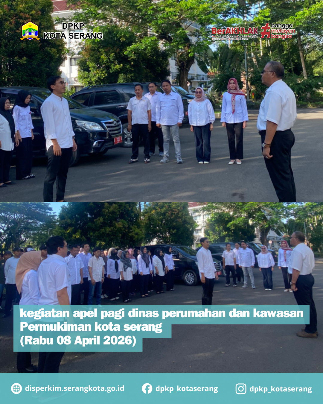 Kegiatan Apel Pagi DPKP Kota Serang  (Rabu 08 April 2026