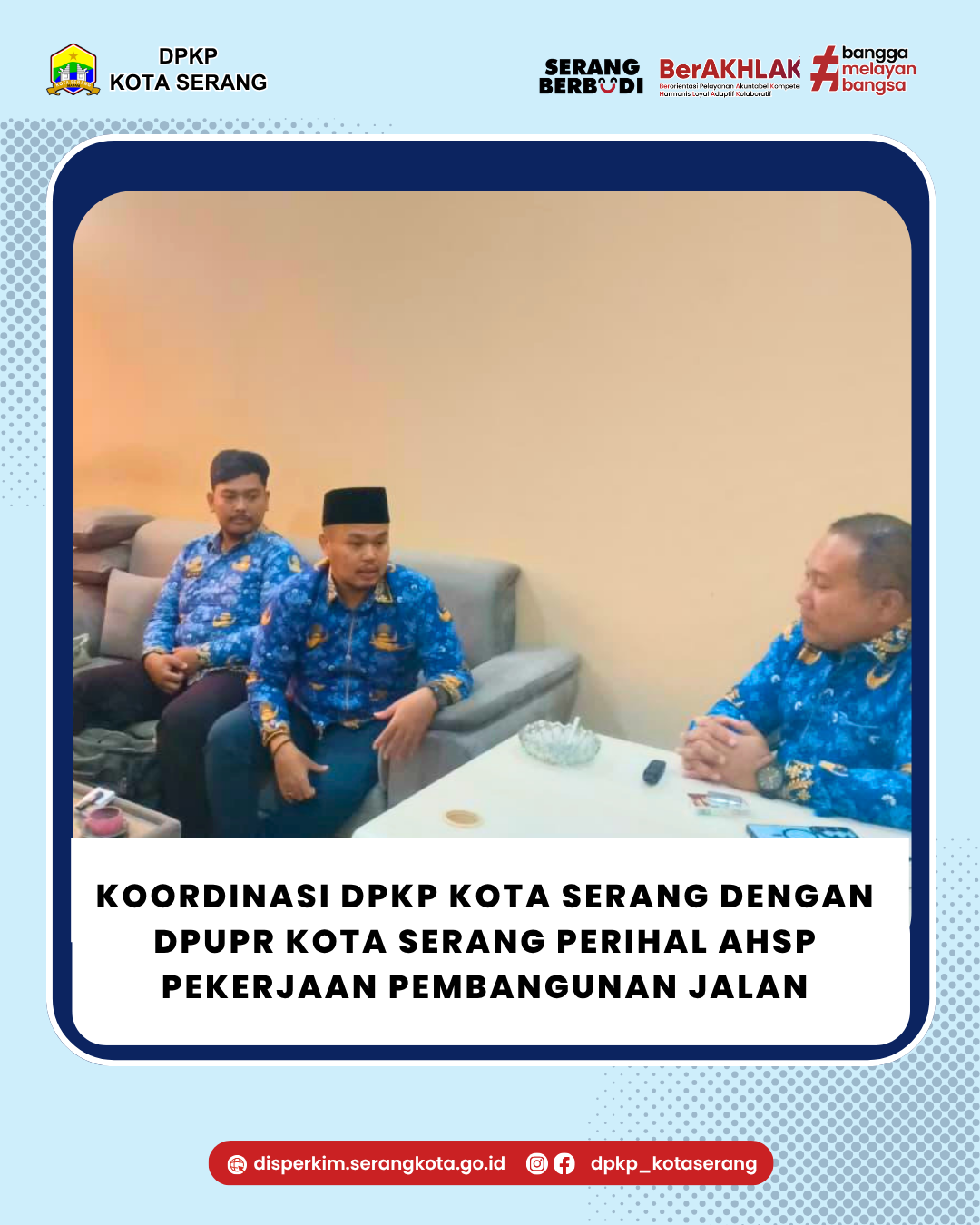 Koordinasi Teknis DPKP Kota Serang bersama DPUPR Kota Serang