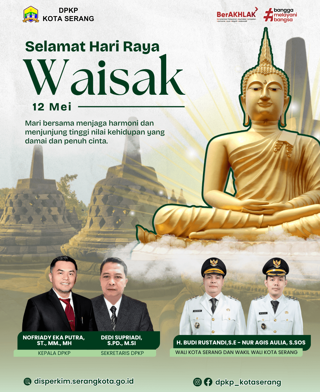Membangun Kota Serang yang Harmonis dan Damai, Selamat Hari Waisak 2025