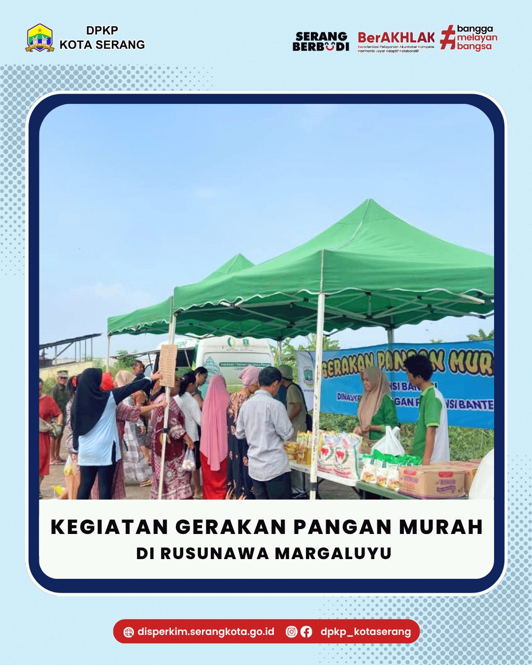 Kegiatan Gerakan Pangan Murah (GPM) Di Rusunawa Margaluyu