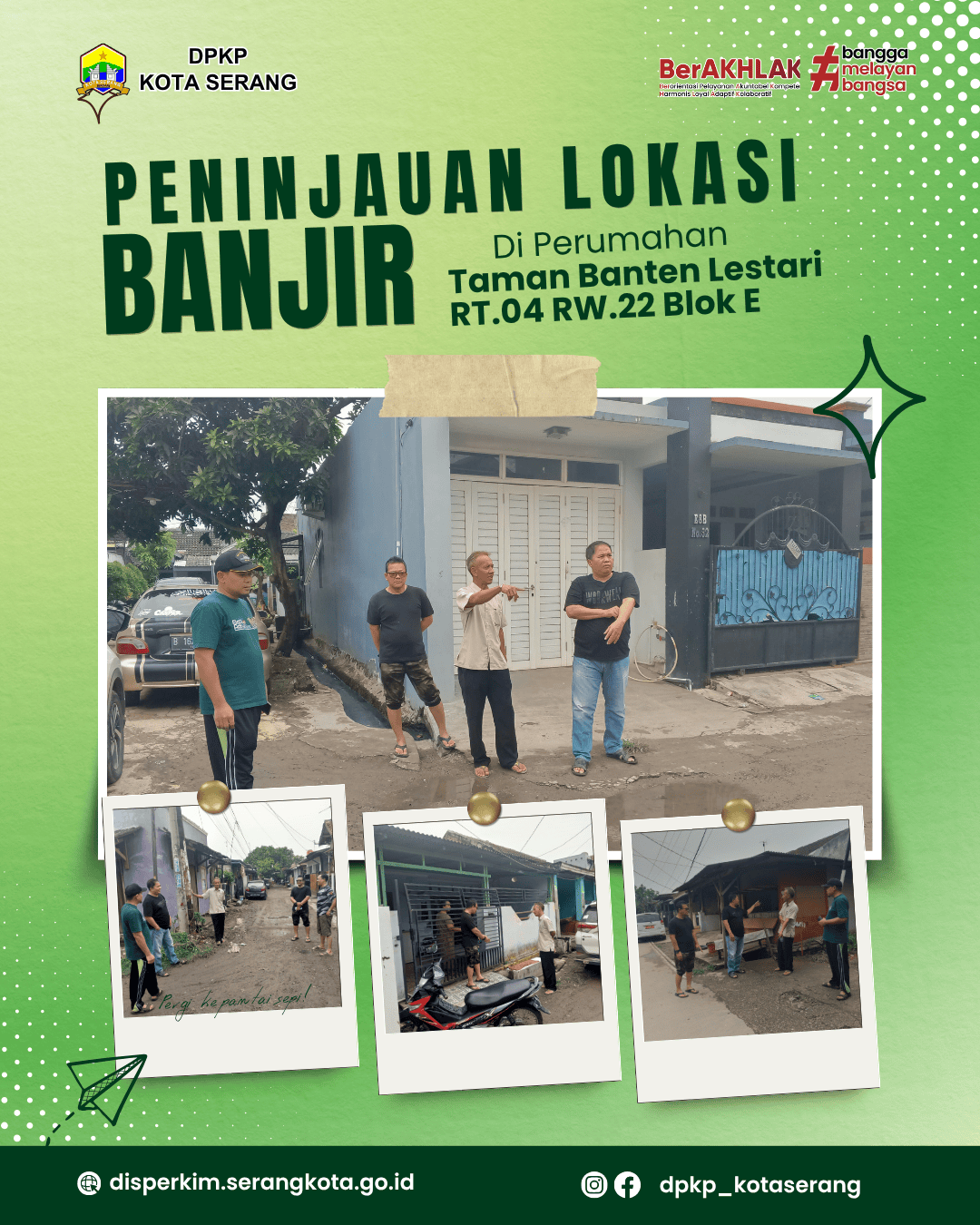 Peninjauan Lokasi Banjir di Taman Banten Lestari  RT 04 RW 22 Blok E