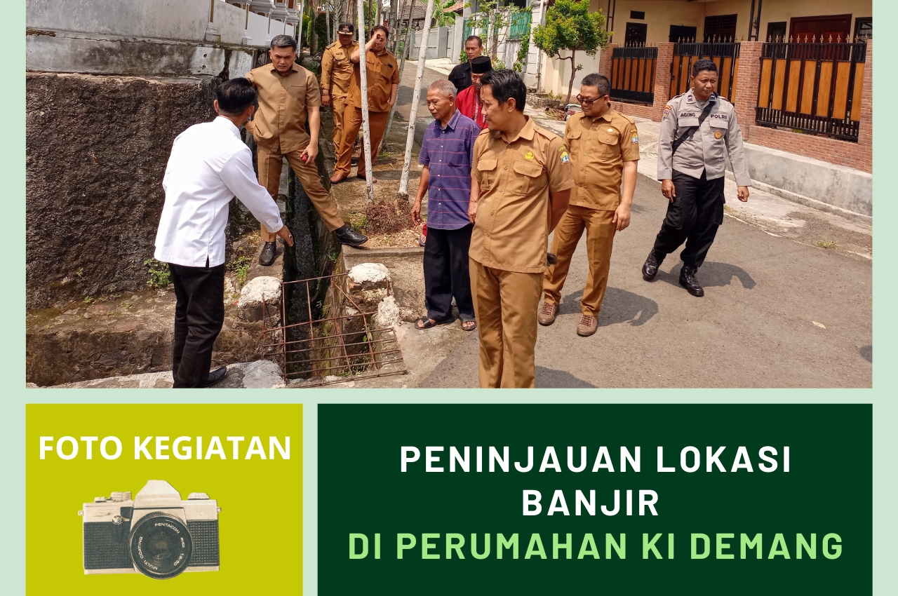 Peninjauan Lokasi Banjir di Perumahan Ki Demang