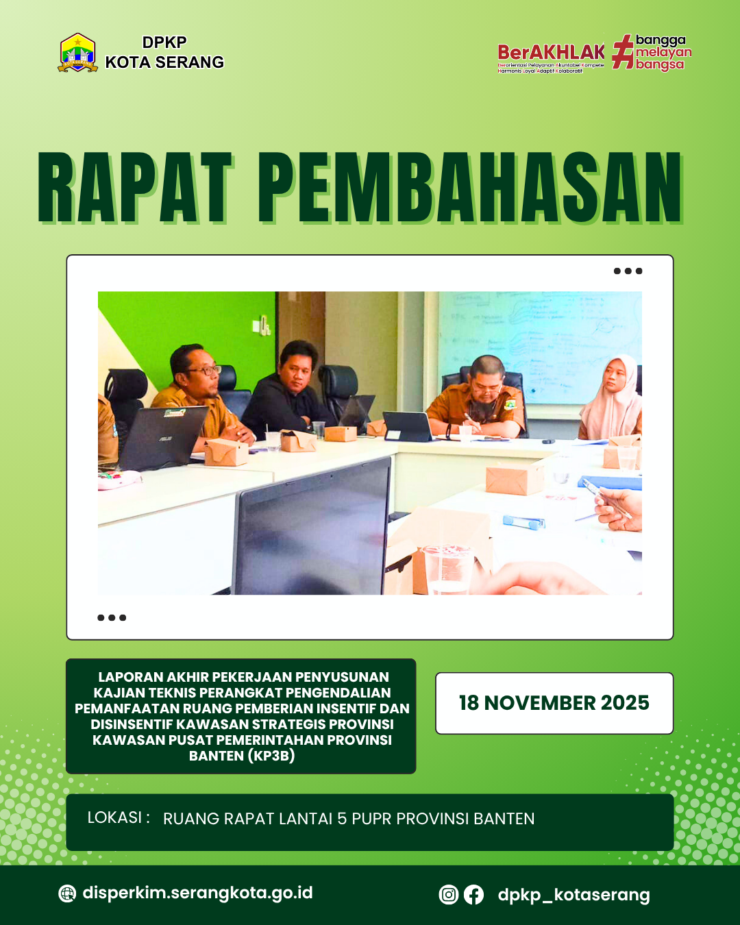 Expose Kajian Teknis Pengendalian Ruang Pemberian Insentif dan Disinsentif Kawasan KP3B