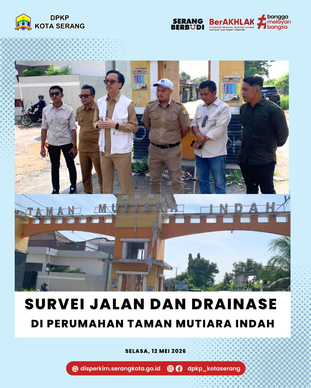 Survei Jalan dan Drainase di Perumahan Taman Mutiara indah