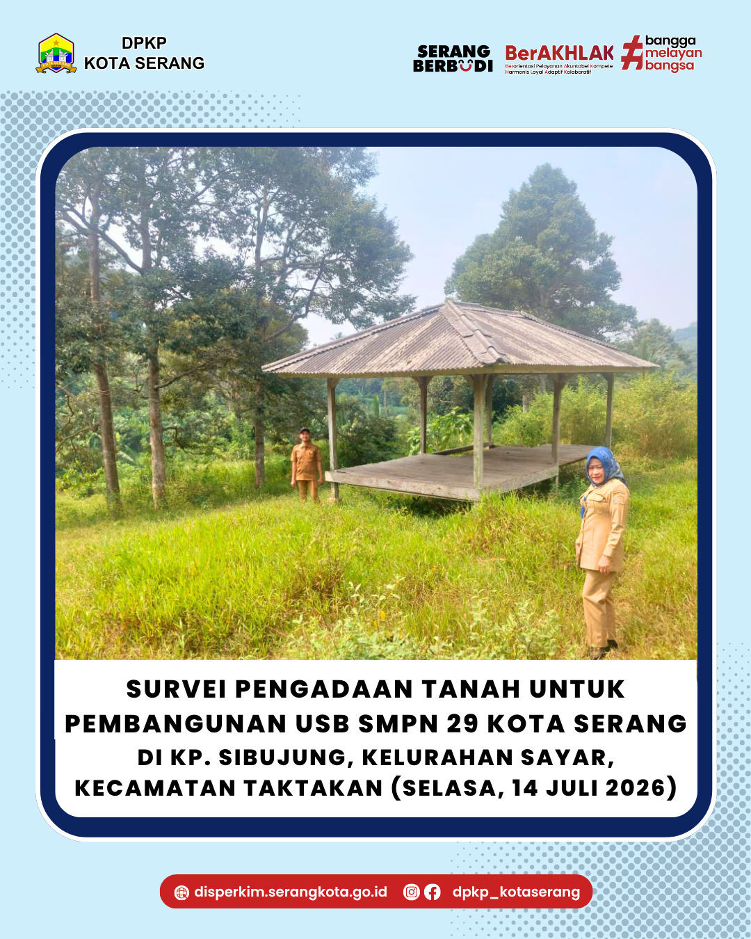 Survei Pengadaan Tanah untuk Pembangunan USB SMPN 29 Kota Serang
